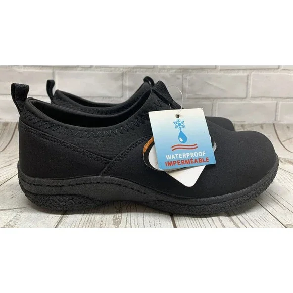 Propét Women's Slip-On  Waterproof Madi Sneakers WBX024N Black Size US 8 W(D) - Picture 2 of 12